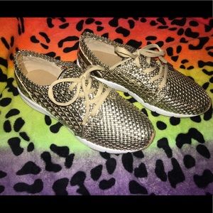 Lena woven detailed sneaker